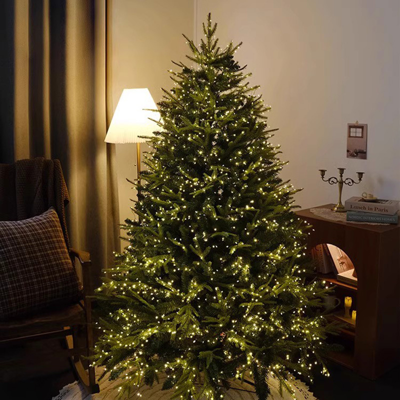 Venta caliente transfronteriza pe árbol de Navidad simulación cifrado con luz grande pe árbol de Navidad nuevo diseño de decoración de Navidad image 3