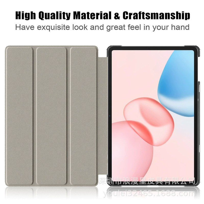Подходит для Honor Flat Panel 10 Защитный чехол 12.1 дюйм HONOR Pad10 3-складной Custer Leather Case 2025