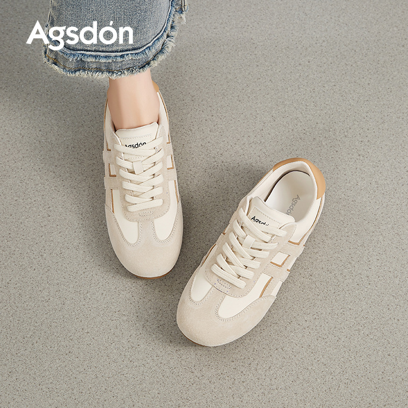 Augustion Ballet Wind Alemania Training Shoes Mujer 2025 Nuevo verano Suela blanda Casual Forrest Zapatillas deportivas Forrest Zapatos blancos