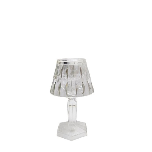 Simple and stylish rhombus mushroom small table lamp children's handmade DIY main body led atmosphere desktop night light