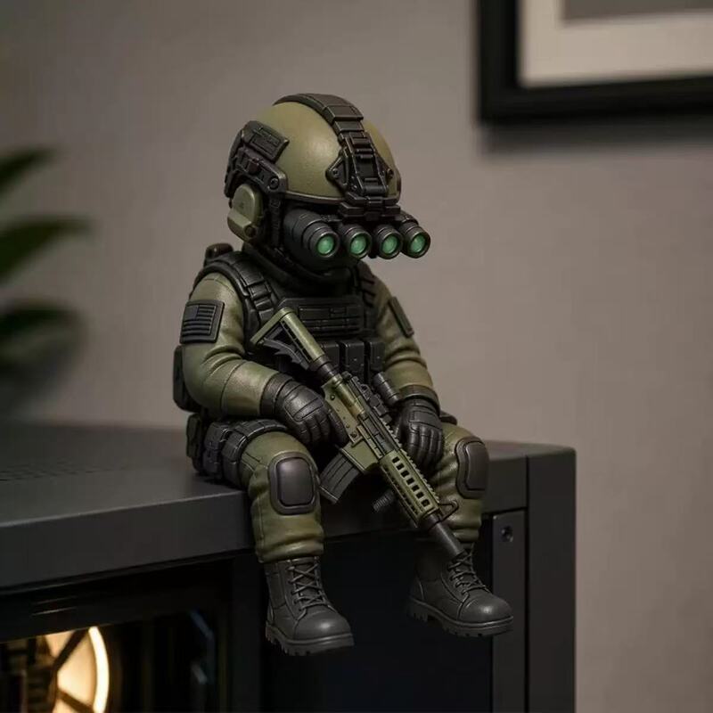 Tactical Soldier Resin Figurines, Creative Desktop Decorations, Military-Style Office Desk Ornaments, Trendy Collectibles Tactical Soldier Resin Figurines, Creative Desktop Decorations, Military-Style Office Desk Ornaments, Trendy Collectibles