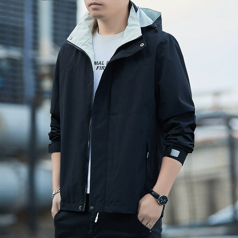 Пальто мужская весна и осень новый прилив пара штурмовая одежда для мужчин и женщин красивые повседневные куртки с капюшоном для мужчин