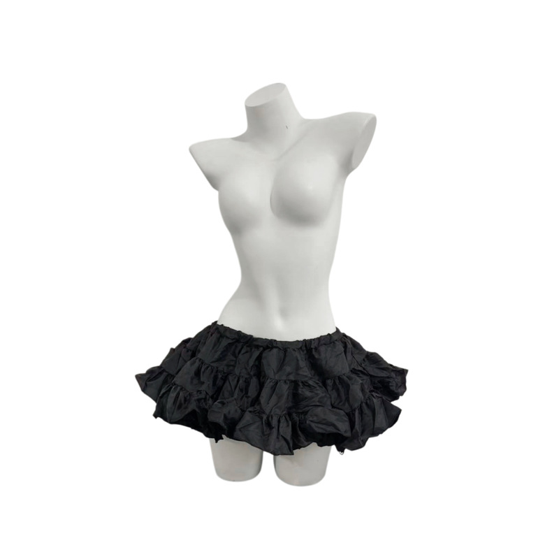 Churu Sexy Lingerie Pure Desire Cute Maid Gauze Skirt Sweet Everyday Versatile Super Fluffy Puffy Skirt 001 Half Skirt