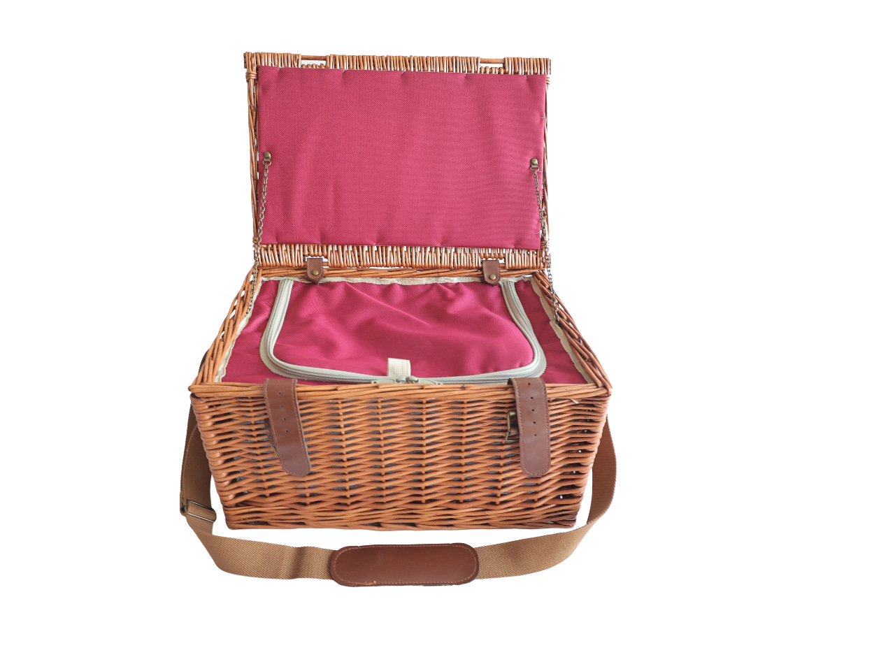 Spot de fábrica cesta portátil de mimbre cesta de regalo cesta de almacenamiento retro de estilo pastoral cesta de frutas de ratán hecho a mano cesta de picnic