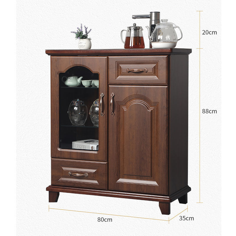 Máquina de té inteligente de madera maciza totalmente automática de suministro de agua tipo cubo de agua vertical tipo baja máquina de beber de agua caliente y fría doméstica