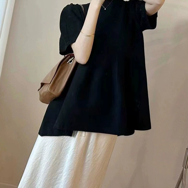 Summer clothing for pregnant, skirt for leisure, summer set, french style