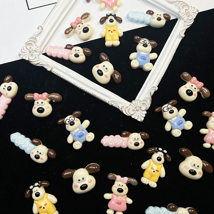 Cute overall, cartoon glasses, cream phone case, hairgrip, accessories, DIY 2
