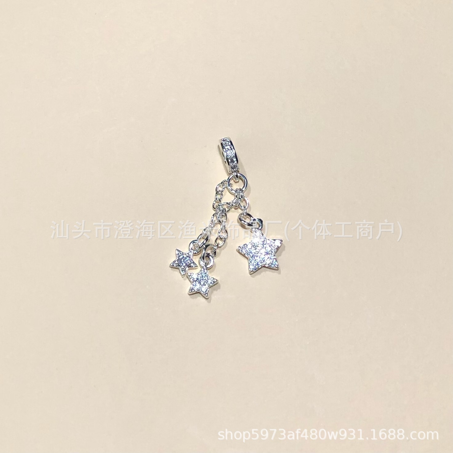 14K Gold-Filled Micro-Paved Zircon Butterfly Tassel Bead Crystal Bracelet Necklace DIY Handmade Accessories Pendant
