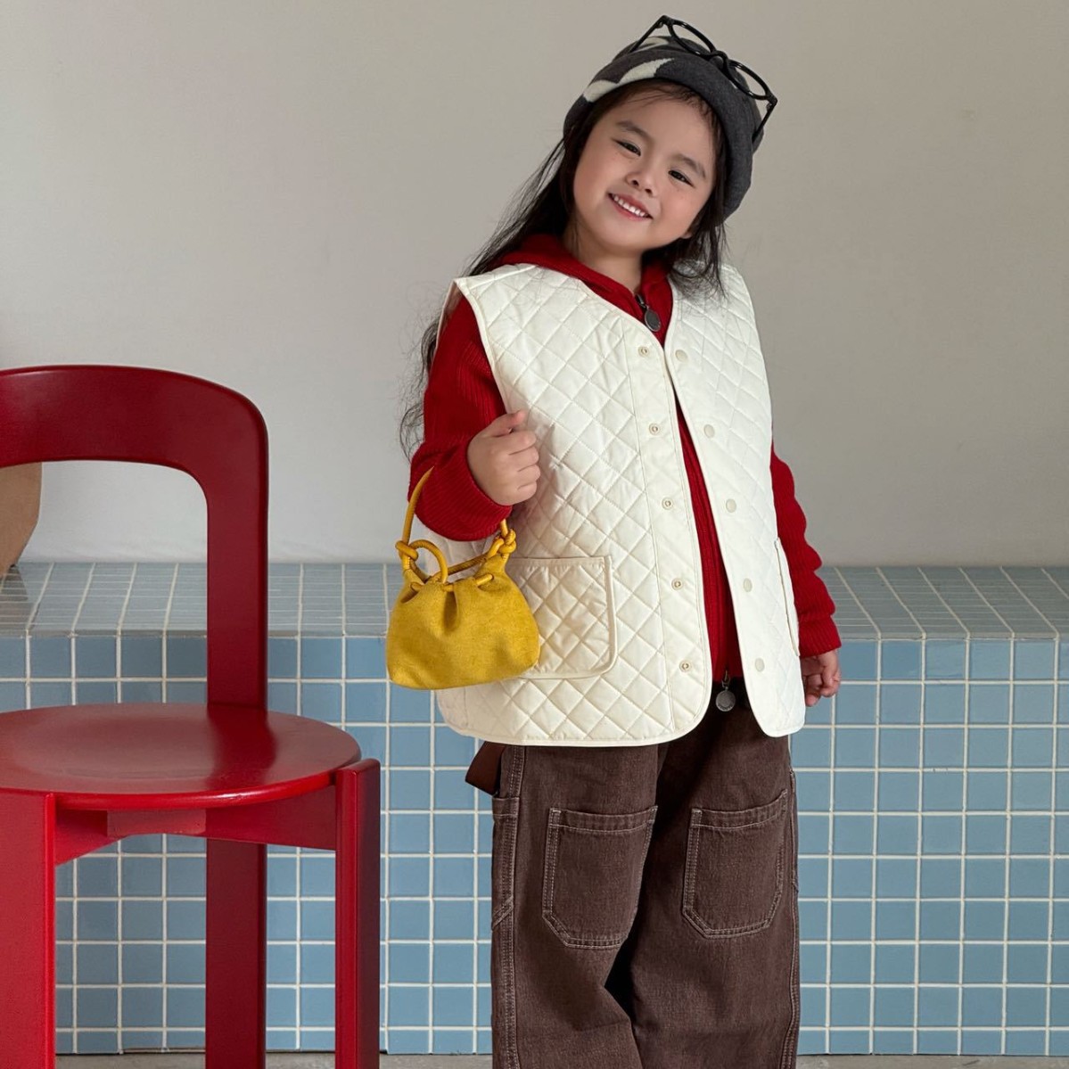 Bolsa de hombro simple de color sólido para niños y niñas, bolsas de nube de mano para niños, otoño y invierno, nuevas bolsas para niños de peluche