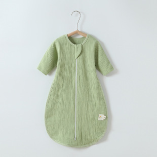 Baby Sleeping Bag Cotton Gauze Sleeping Bag Four Seasons Universal Children Neonatal Kick-proof Quilt Autumn and Winter Leg Bag Baby Sleeping Bag
