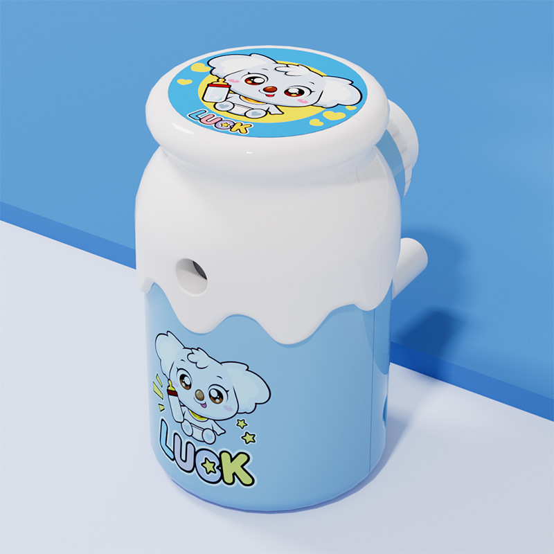 Material de papelería de aprendizaje 7982 sacapuntas de biberón sacapuntas lindo para niños sacapuntas de núcleo de acero de aleación sacapuntas