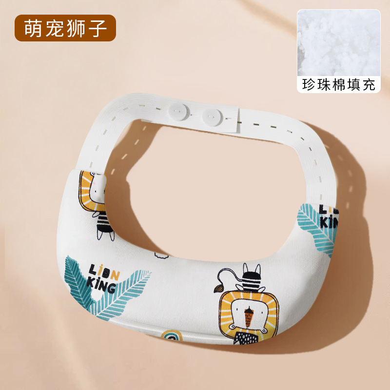 斜颈神器宝宝斜颈定型枕防歪脖子偏头固定新生儿婴儿月牙枕安抚枕|undefined