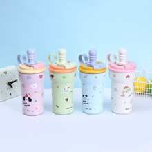 高颜值创意卡通儿童保温杯可爱学生便携水杯萌趣316不锈钢保温杯