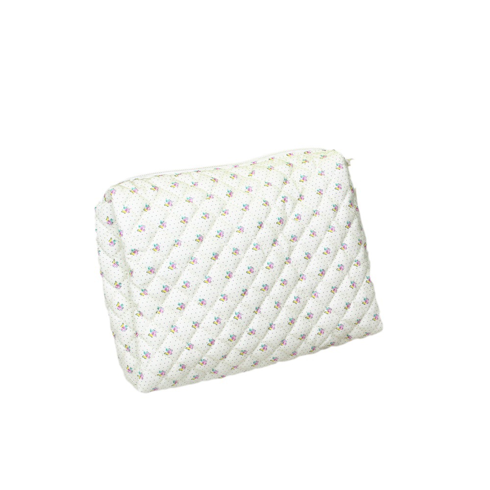 Nuevo algodón impreso bolso de las mujeres lindo estilo ins bolsa de cosméticos bolsa de almacenamiento acolchada de gran capacidad Bolsa De estudiante bolsa de lavado