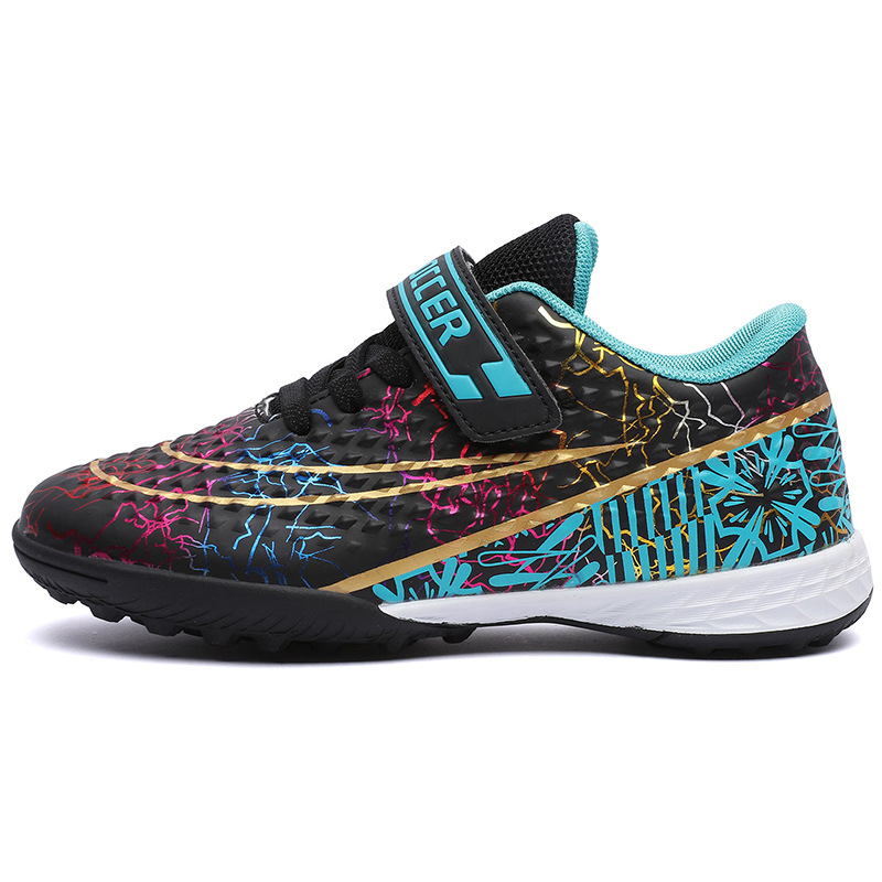 Nuevos zapatos de fútbol transfronterizos para niños tf clavos jóvenes zapatos de entrenamiento de combate profesional zapatos deportivos artificiales para niñas