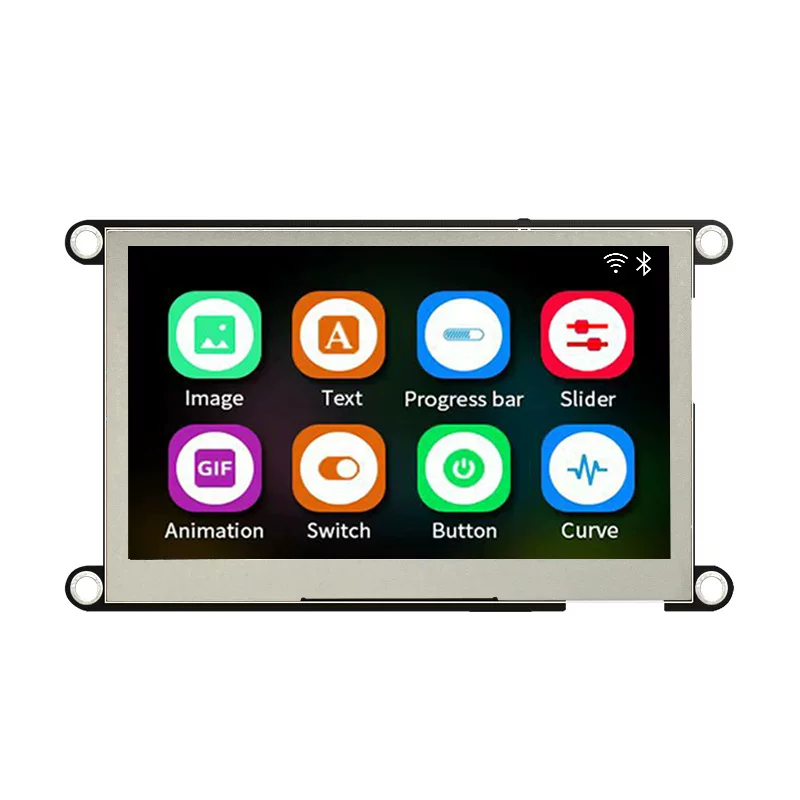 Плата разработки ESP32-S3 с 4.3" емкостным HMI сенсорным дисплеем, модуль Wi‑Fi и Bluetooth, емкостный экран
