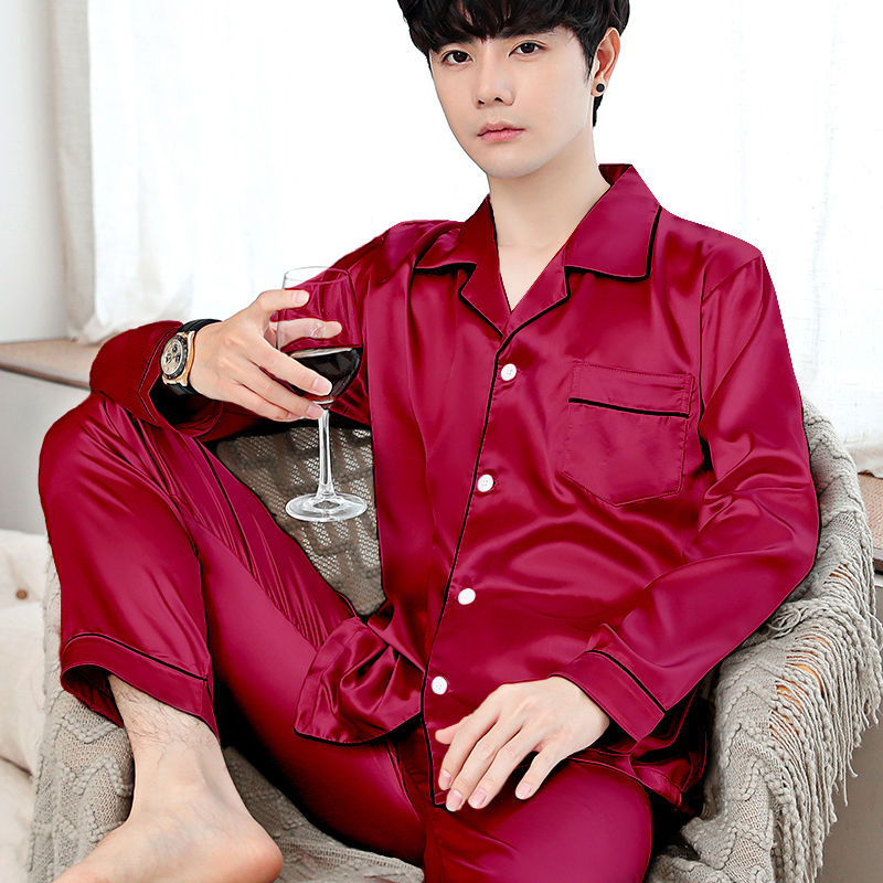 더블 롱 남성 퓨어 레드