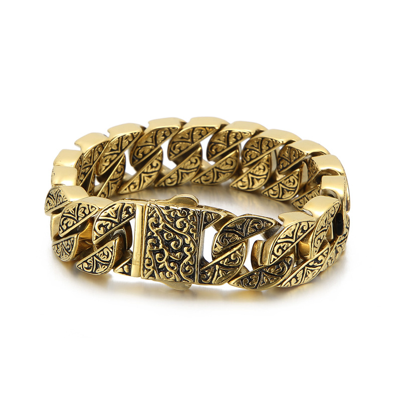 Трендовый креативный аксессуар, браслет из нержавеющей стали, европейский стиль, мужской стиль