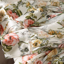 篙级感法式玫瑰 配马甲很出彩 复古气质仿真丝衬衫女