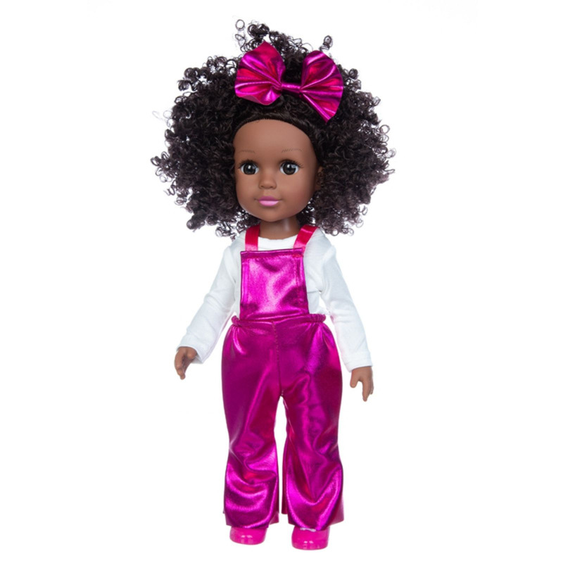 Venta caliente transfronteriza simulación muñeca 14 pulgadas American Girl renacer vinilo muñeca niños muñeca