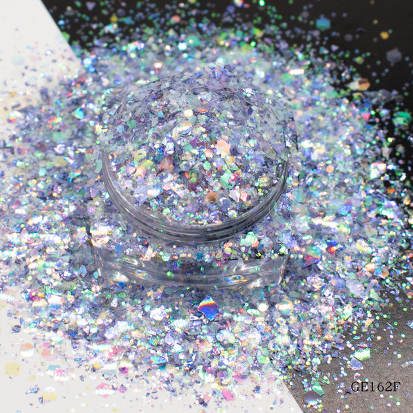 Nail art starry sky neon sequins seven-color laser fragments glitter…