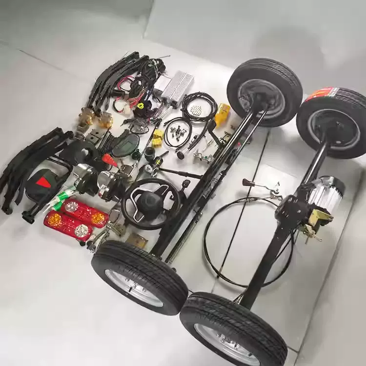 电动四轮车改装配件大全观光车整车配件改装房车街景移动餐车底盘