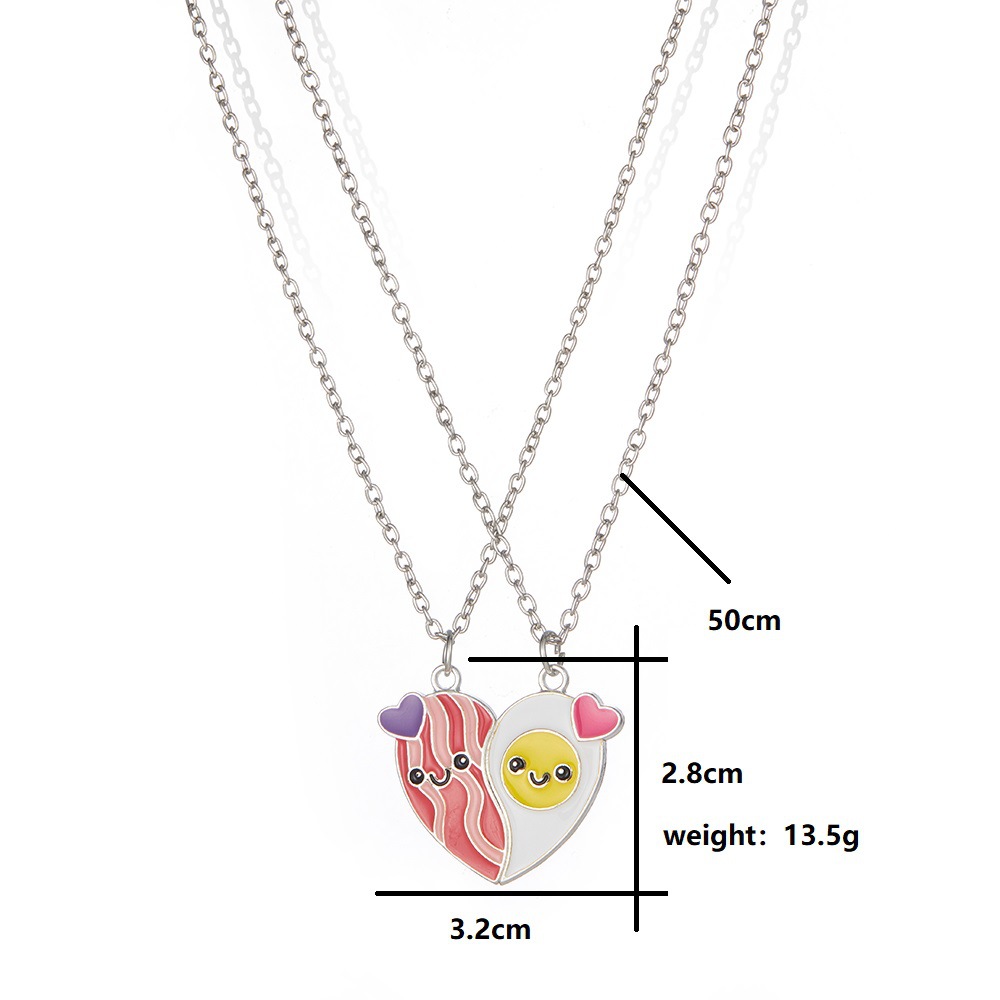 Pendant Necklace Classification Cute Letter Heart Shape Flower Alloy Cable Chain Pendant Necklaces Wholesale