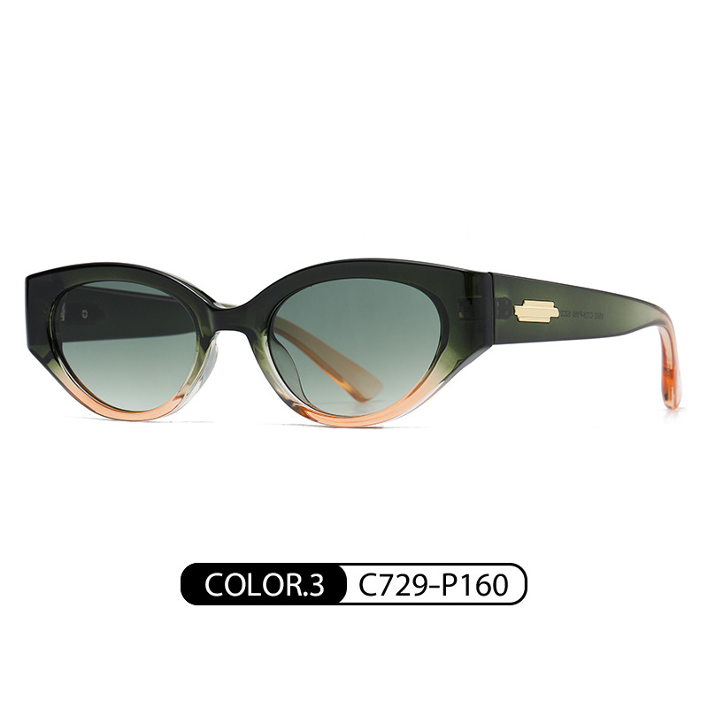 Xiaohongshu mismo GM pequeño marco ojo de gato gafas de sol de verano gafas de protección solar mujer 6502 Hipster Street shot gafas de sol al por mayor