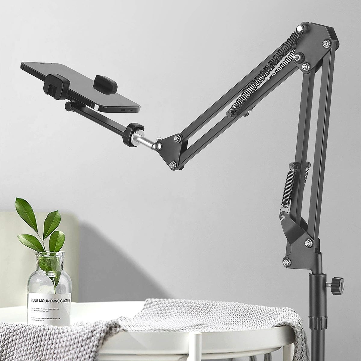 Mobile phone for live streaming, tablet table tubing, telescopic support frame