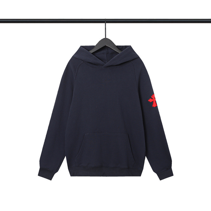 25新款chrome Hearts 克罗伈卫衣十字架马蹄情侣连帽卫衣工厂批发|undefined