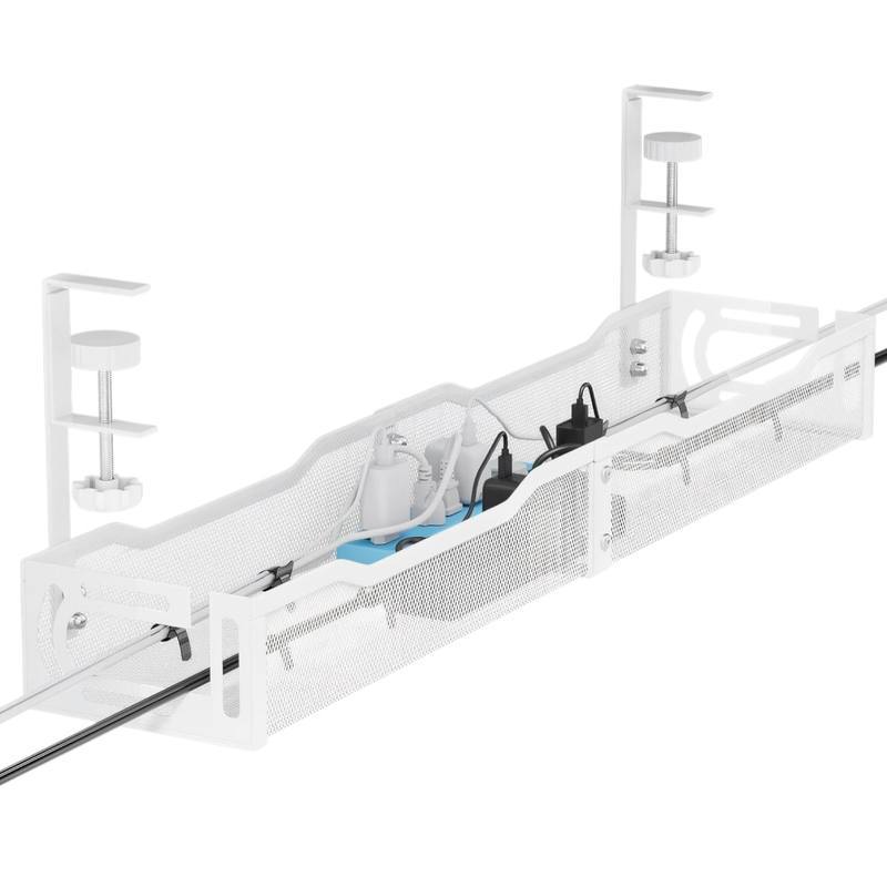 Cross-Border Under-Desk Cable Management Rack, Cable Organizer Box, Workstation Computer Desk Bottom Data Cable Storage, Router Wifi Under-Desk