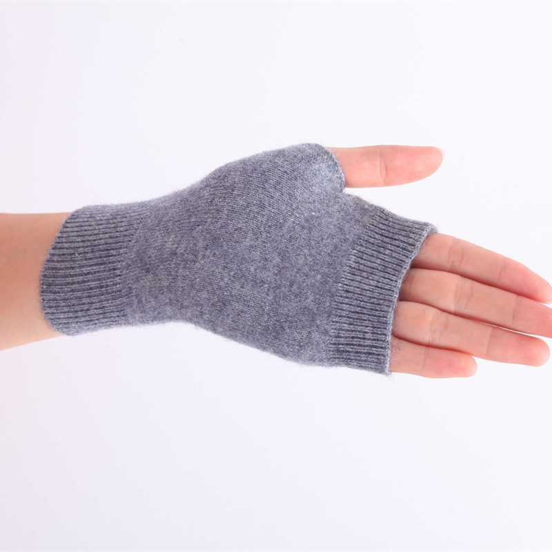 Cashmere autumn and winter gloves male and female students wristband wool thread writing typing mobile phone short half finger open finger warm knitted Cashmere autumn and winter gloves male and female students wristband wool thread writing typing mobile phone short half finger open finger warm knitted