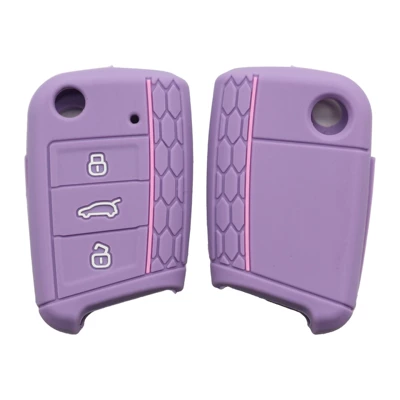Static Rod/Key Bag: 7 New Tiguan Lingdu - light-purple-pink-lines
