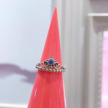 �羳��Ʒs925���y�ʹڽ�ָŮ�W���p���{ɫ�ʯ����ָ�h���{�����