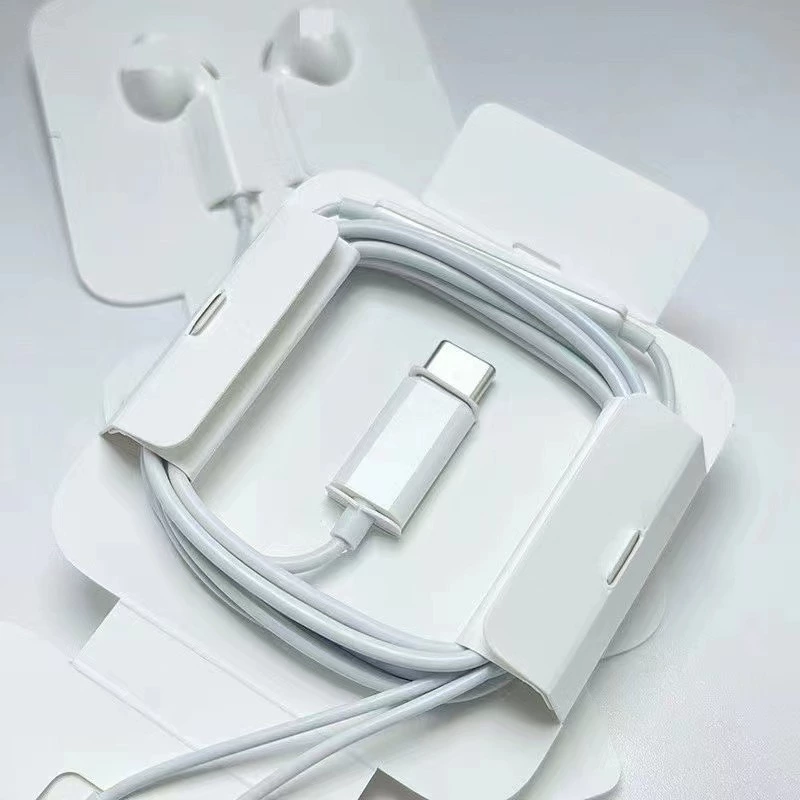 Совместимые с Apple наушники, iPhone 15, проводное управление, Android
