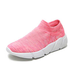 Women's Athletic Walking Shoes Casual Mesh透气网飞织鞋运动鞋