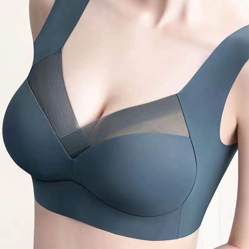 Thin Ice Silk Traceless Underwear Women's Beautiful Back Push-up Anti-sagging Integrated Fixed Cup Rimless Sports Bra Thin Ice Silk Traceless Underwear Women's Beautiful Back Push-up Anti-sagging Integrated Fixed Cup Rimless Sports Bra
