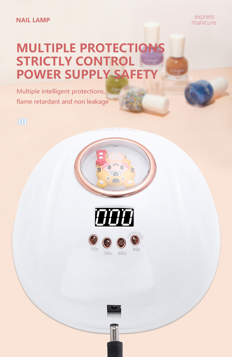 Großhandel neues Produkt intelligente Zeiteinstellung Nagellampe 57 Lampenperlen duale Lichtquelle professioneller nicht-verdunkelnder Gel-Nagellack-Trockner
