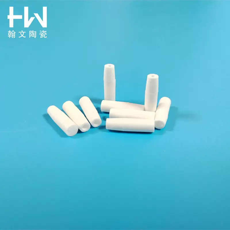 杀虫灯陶瓷管无帽不通孔绝缘陶瓷瓷件精密高纯氧化铝
