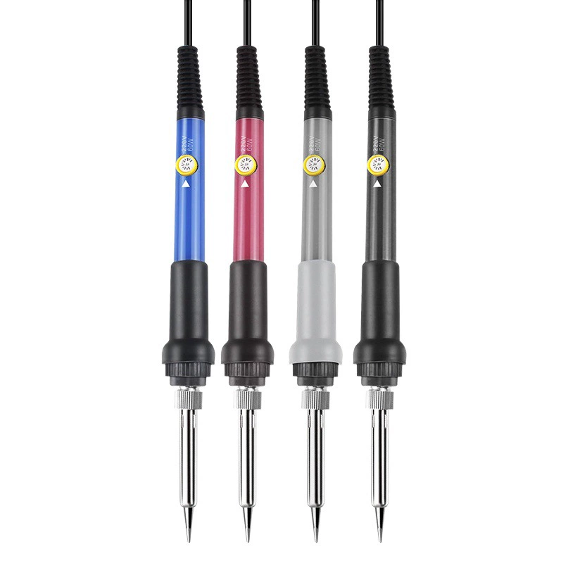 Трансграничный популярный электрический паяльник мощностью 60 Вт с постоянной температурой для домашнего использования, удобный набор паяльников для ремонта с паяльной горелкой.