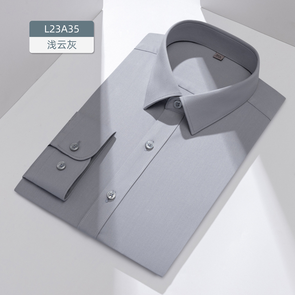 Camisa de Manga Corta de Vestir para Hombre de Fibra de Ajenjo Antibacteriana para Trabajo