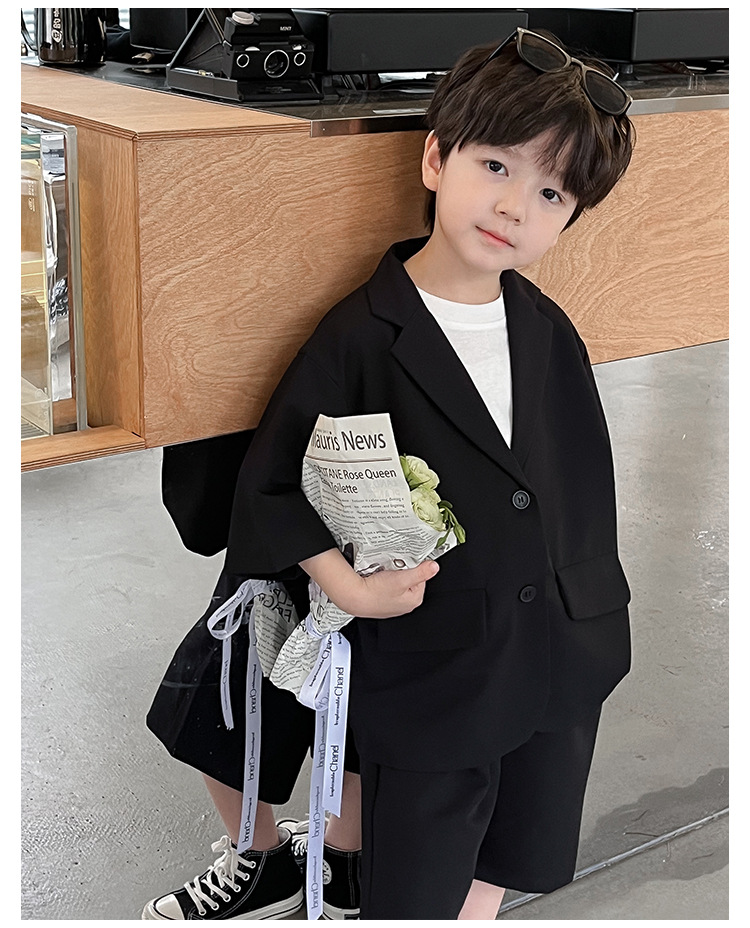 Summer Clothing Set For Boys Stylish Thin Outfit For Children_voghion.com