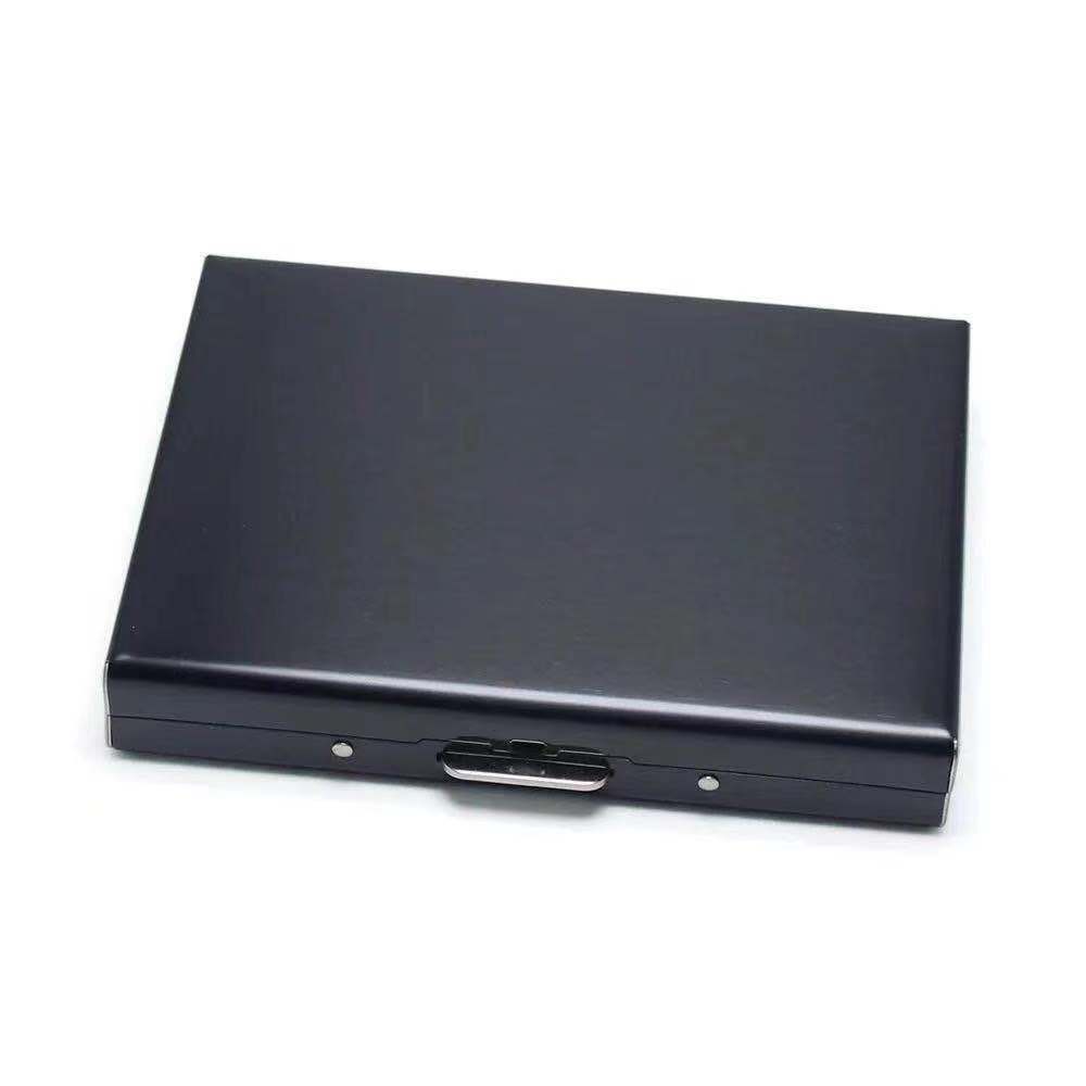 6 posición de la tarjeta de acero inoxidable tarjeta bancaria tarjeta de crédito caja titular de la tarjeta de metal titular de la tarjeta órgano titular de la tarjeta caja de la tarjeta de visita comerciante