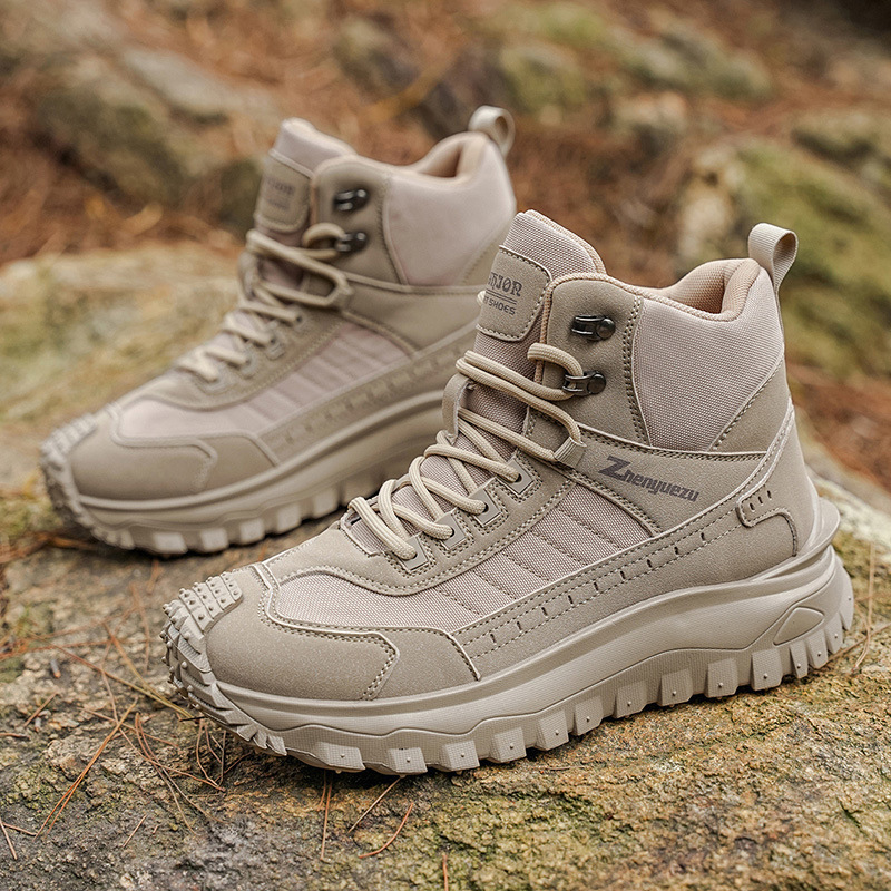 Otoño y invierno nuevas botas Martin al aire libre de montaña para hombres botas tácticas de alto perfil, zapatos deportivos cómodos de tamaño grande