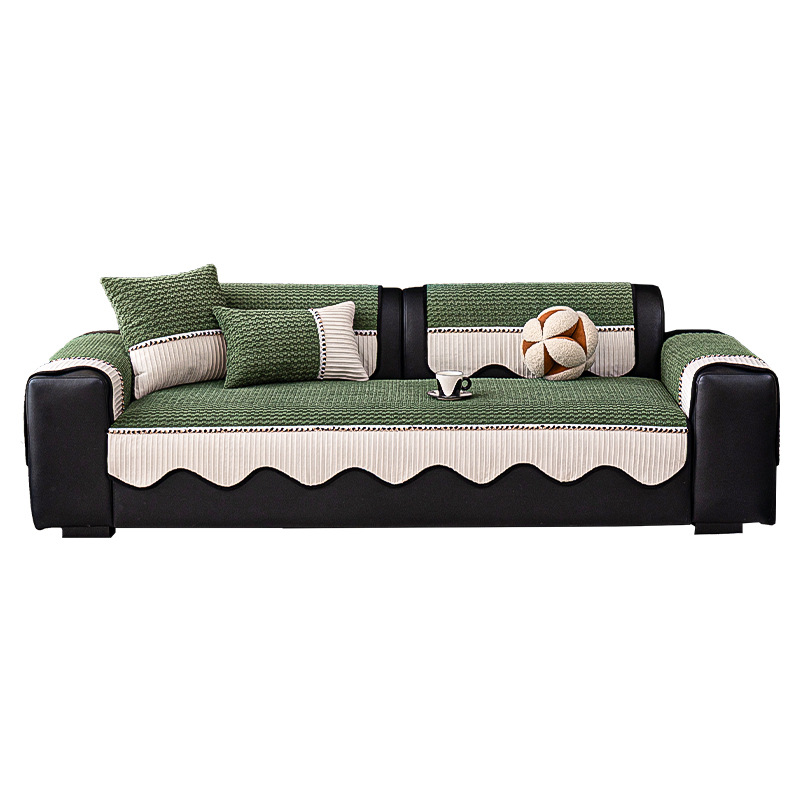 Sofá cojín de invierno 2025 nuevo estilo de lujo ligero de lujo simple moderno de peluche de una sola pieza cojín de sala de estar