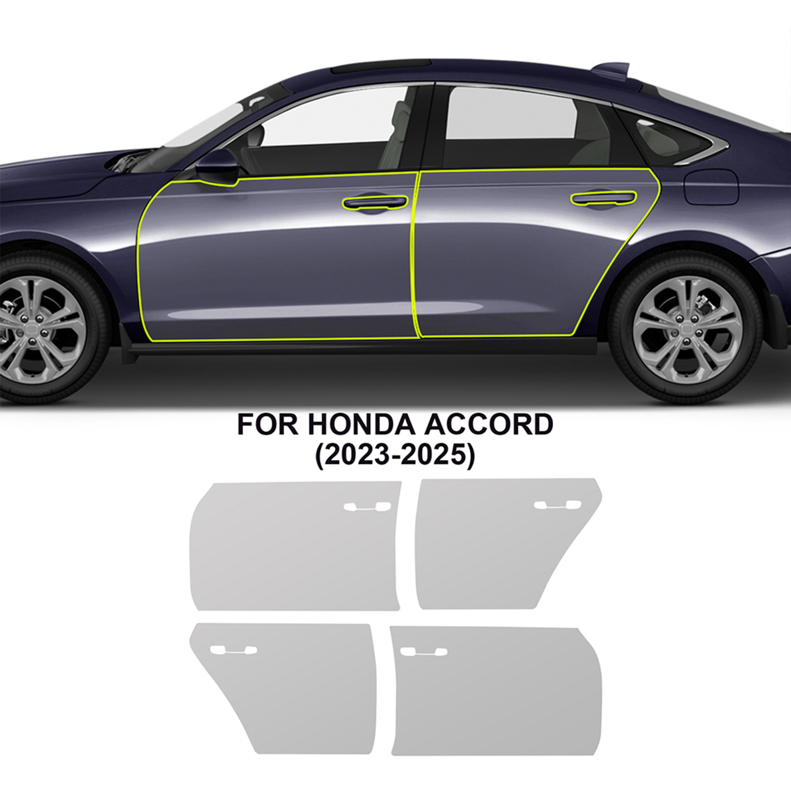 Cross-Border Exclusive Supply for Honda Accord 23-25 Special Car Special-Cut Tpu Car Paint Protective Film Anti-Scratch and Self-Healing