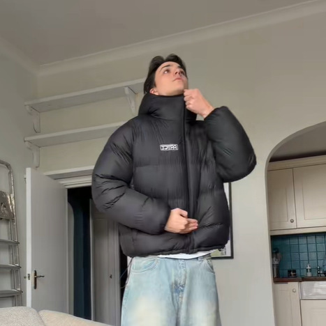 2025 Cross-Border New down Jacket for Men and Women in Winter Reversible Loose Cotton Coat 2025 Cross-Border New down Jacket for Men and Women in Winter Reversible Loose Cotton Coat