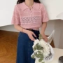 小众新款法式短袖针织衫