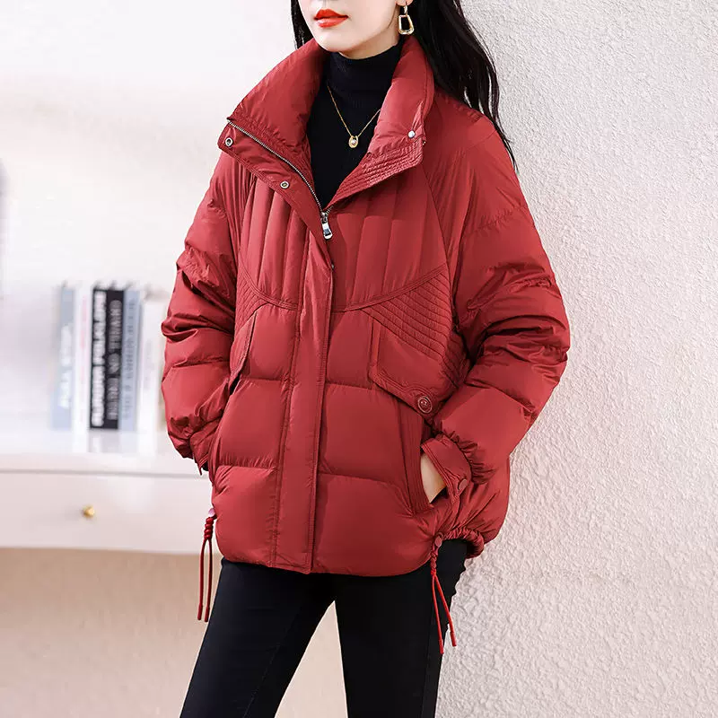 羽绒服女短款2024年冬季新款宽松显瘦小个子保暖百搭面包服外套潮