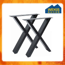 定制大班台脚现代办公桌支撑架洽谈桌X型桌腿办公家具桌脚台架